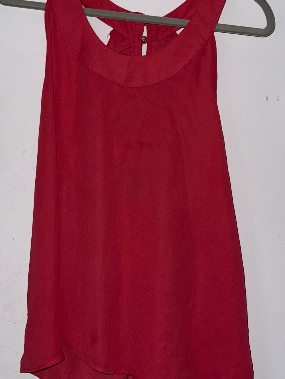BKE Red Women's Size M Sleeveless Top Light Orange Halter Neck Racerback